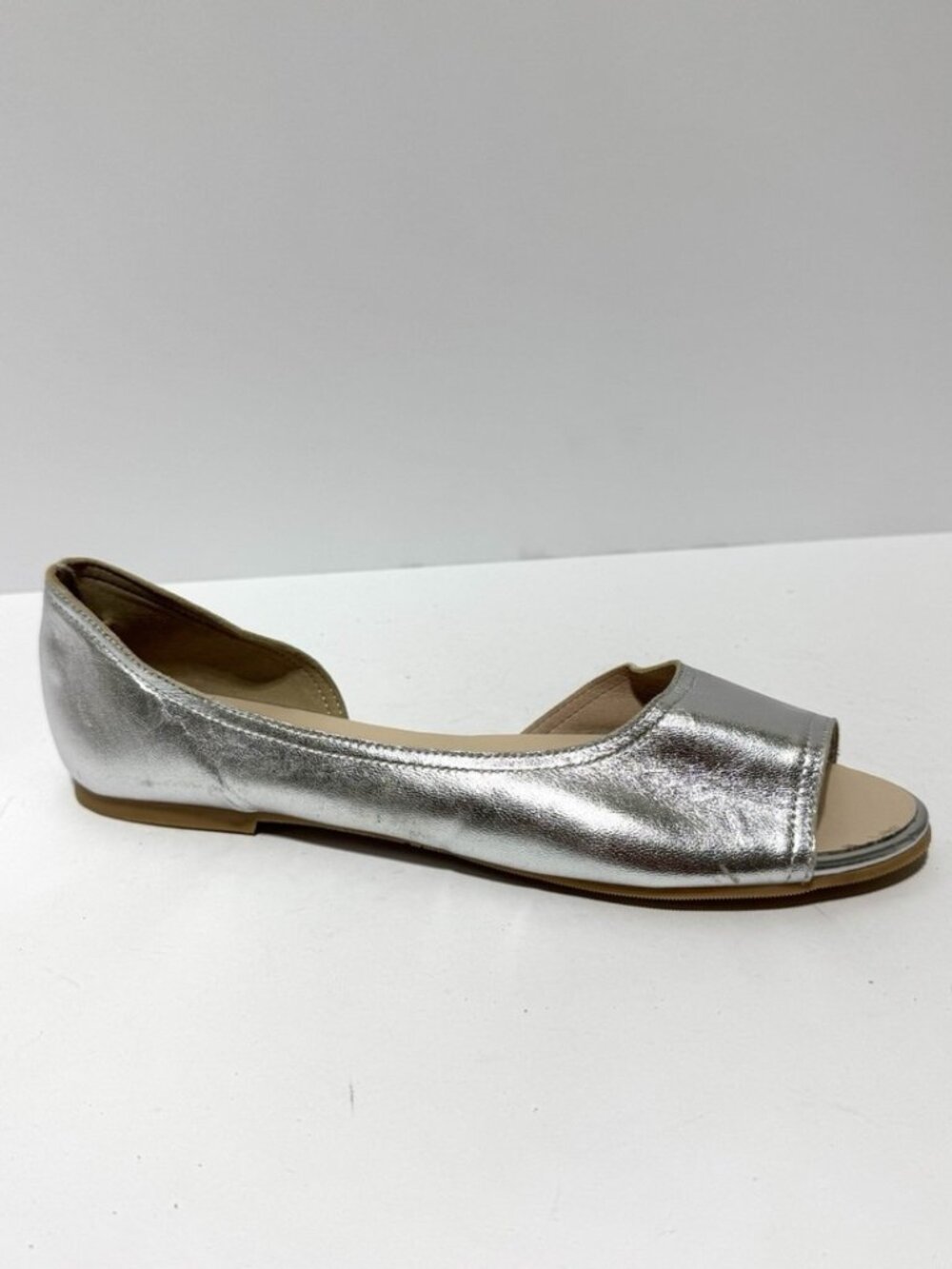 Avellini Womens Flats Silver Size EU39 M US8